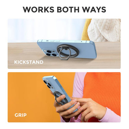 AhaStyle WG82 MagSafe Magnetic Suction Mount Zinc Alloy Ring Mount(Silver) - Ring Holder by AhaStyle | Online Shopping UK | buy2fix