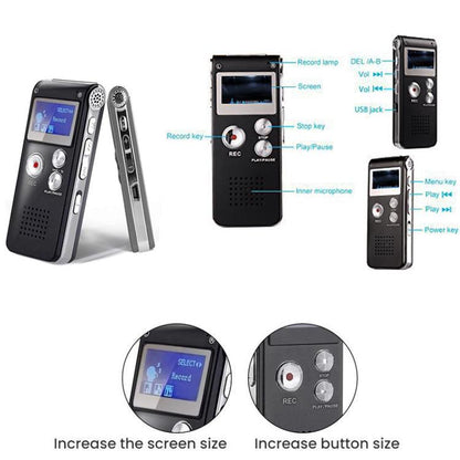 High-Definition Noise Reduction Control Ultra-Long Standby Conference Recorder, Size: 64GB(Black) - Recording Pen by buy2fix | Online Shopping UK | buy2fix