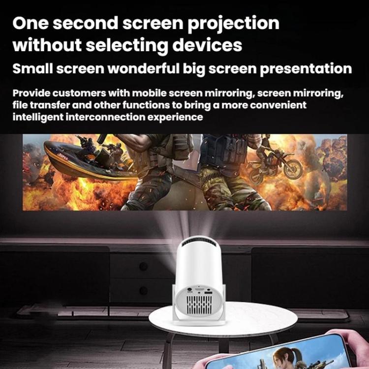 HY200 Home 1080P Projector Mini HD Smart WiFi Projector EU Plug - Mini Projector by buy2fix | Online Shopping UK | buy2fix