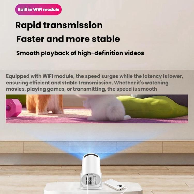 HY200 Home 1080P Projector Mini HD Smart WiFi Projector US Plug - Mini Projector by buy2fix | Online Shopping UK | buy2fix