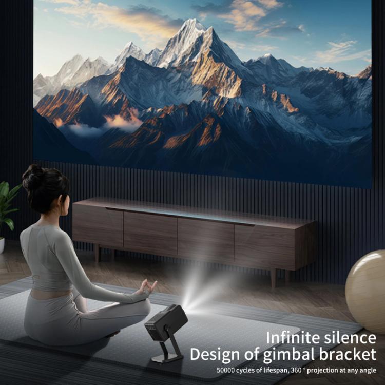 K300 Home 1080P Wireless Projector Mini 4K HD Smart Projector UK Plug(Black) - Mini Projector by buy2fix | Online Shopping UK | buy2fix