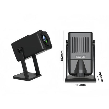 K300 Home 1080P Wireless Projector Mini 4K HD Smart Projector EU Plug(Black) - Mini Projector by buy2fix | Online Shopping UK | buy2fix