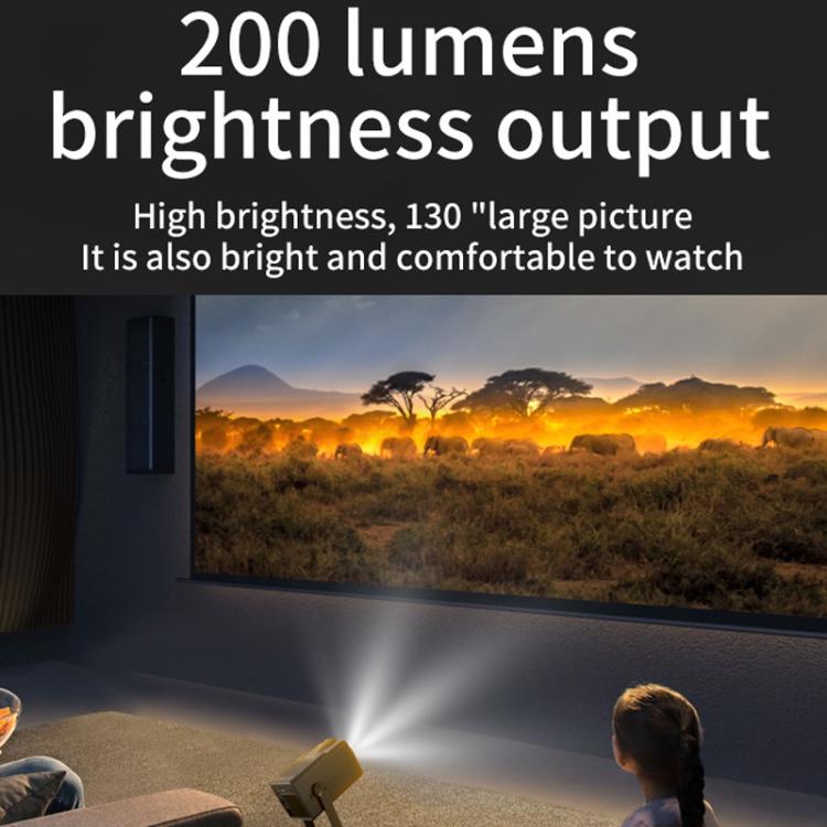 K300 Home 1080P Wireless Projector Mini 4K HD Smart Projector AU Plug(Black) - Mini Projector by buy2fix | Online Shopping UK | buy2fix