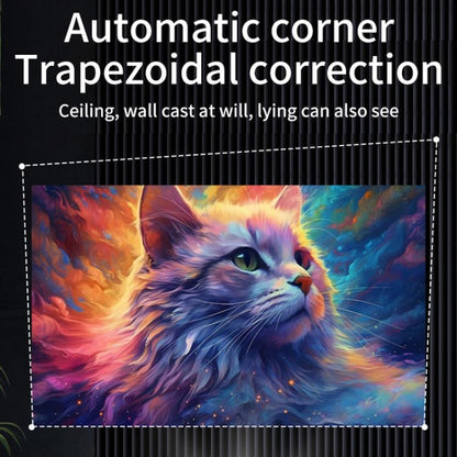 K300 Home 1080P Wireless Projector Mini 4K HD Smart Projector UK Plug(White) - Mini Projector by buy2fix | Online Shopping UK | buy2fix