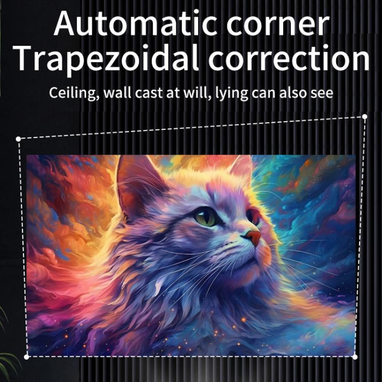 K300 Home 1080P Wireless Projector Mini 4K HD Smart Projector US Plug(Black) - Mini Projector by buy2fix | Online Shopping UK | buy2fix