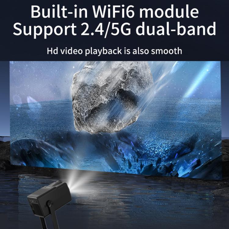 K300 Home 1080P Wireless Projector Mini 4K HD Smart Projector UK Plug(Black) - Mini Projector by buy2fix | Online Shopping UK | buy2fix