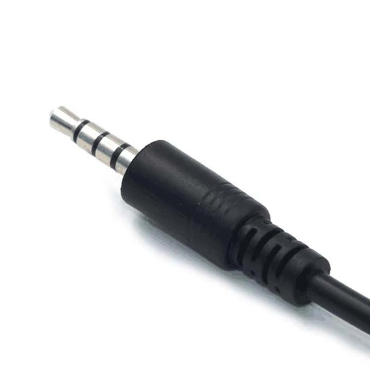 10pcs 3.5mm Male Round Head To USB 2.0 Female USB Disk Car MP3 Data Transmission Cable(Black) - DIY Cables by buy2fix | Online Shopping UK | buy2fix