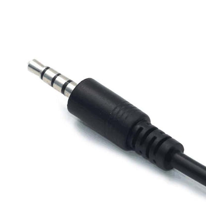 10pcs 3.5mm Male Round Head To USB 2.0 Female USB Disk Car MP3 Data Transmission Cable(Black) - DIY Cables by buy2fix | Online Shopping UK | buy2fix