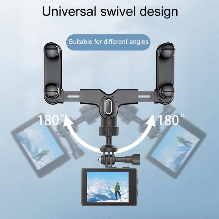 Car Rearview Mirror Bracket Camera Mobile Phone Fixing Base Accessories(With Phone Clip) - Universal Car Holders by buy2fix | Online Shopping UK | buy2fix