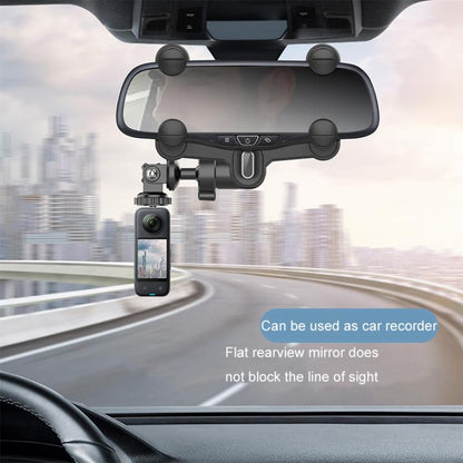 Car Rearview Mirror Bracket Camera Mobile Phone Fixing Base Accessories(With Phone Clip) - Universal Car Holders by buy2fix | Online Shopping UK | buy2fix