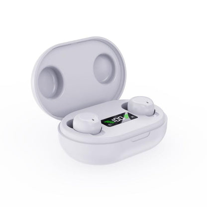 Wireless Invisible Hearing Aid With Digital Display Charging Case & Touch Control White+White - Hearing Aids by buy2fix | Online Shopping UK | buy2fix