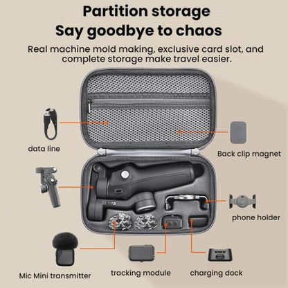 For DJI OSMO Mobile 7/7P BRDRC Mobile Panel Handheld Storage Bag(Gray) -  by BRDRC | Online Shopping UK | buy2fix