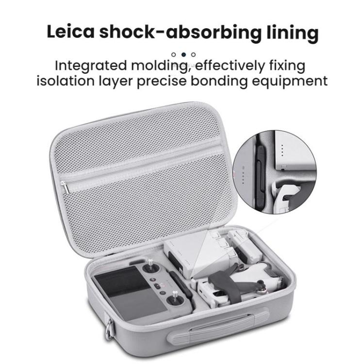 For DJI MINI 4 PRO BRDRC Remote Control Accessories Storage Handbag(Gray) - Carry Cases & Bags by BRDRC | Online Shopping UK | buy2fix