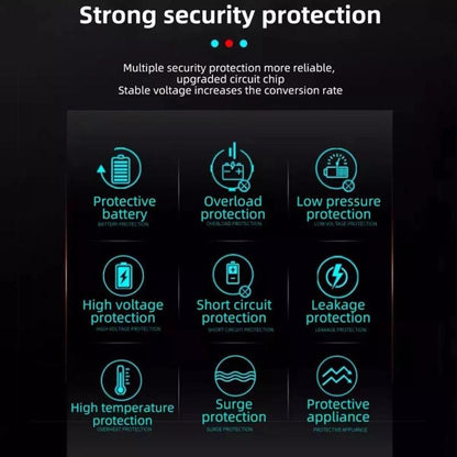 Gurxun 12/24V To 110/220V Multi-Function Car Fast Charger With 4 USB+Type-C+Universal Socket(Magic Square) - DIY Modified Charger by Gurxun | Online Shopping UK | buy2fix