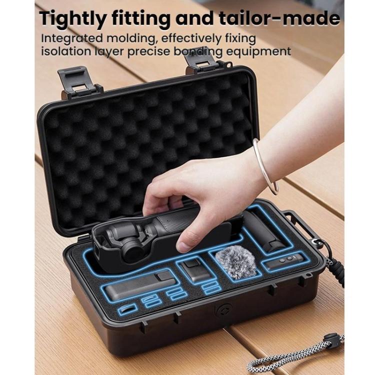For DJI OSMO POCKET 3 BRDRC Portable Storage Safety Carrying Case(Black) - Case & Bags by BRDRC | Online Shopping UK | buy2fix
