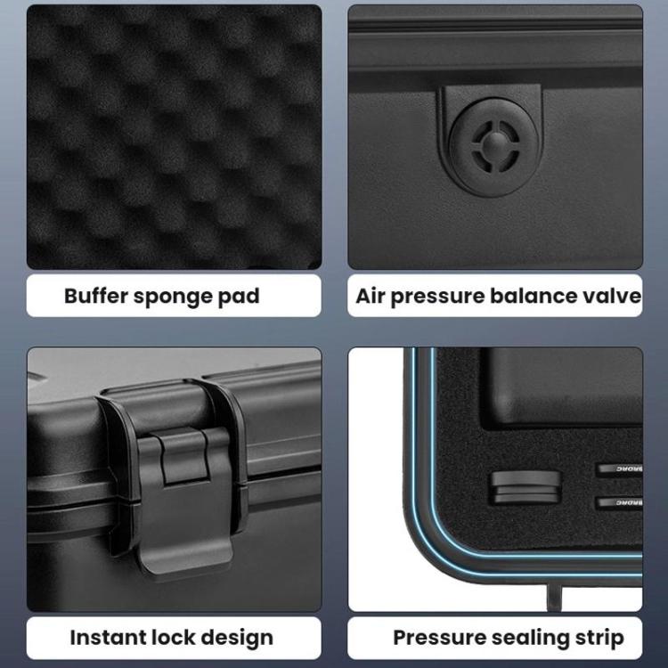 For DJI OSMO POCKET 3 BRDRC Portable Storage Safety Carrying Case(Black) - Case & Bags by BRDRC | Online Shopping UK | buy2fix