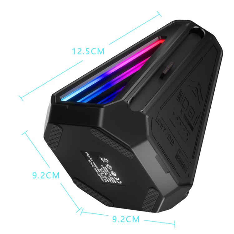 For Nintendo Switch 2 Joy-Con Controllers 4 In 1 Triangular Charging Base With RGB Light(Black) - Charger & Power by buy2fix | Online Shopping UK | buy2fix