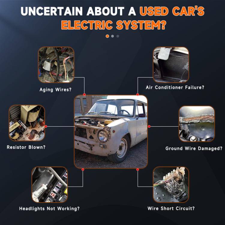 ANCEL 12/24V Automobile Battery Circuit Probe Tester - Electronic Test by ANCEL | Online Shopping UK | buy2fix