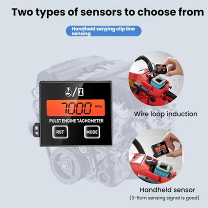 Chain Saw Tachometer Lawn Mower Gasoline Engine Speedometer(ZSB-03BL) - Electrical System by buy2fix | Online Shopping UK | buy2fix