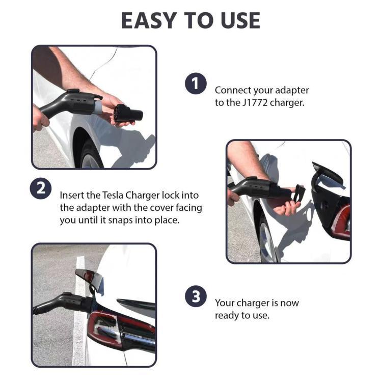 American Standard J1772 To TSL Charging Lock Ring Conversion Head Accessories(Black) - EV Charger Accessories by buy2fix | Online Shopping UK | buy2fix