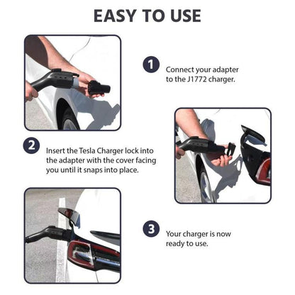 American Standard J1772 To TSL Charging Lock Ring Conversion Head Accessories(Black) - EV Charger Accessories by buy2fix | Online Shopping UK | buy2fix
