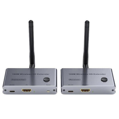 2 In 1 4K 30Hz Wireless HDMI Extender 100m Point To Point HD Video Transmitter, Transmitter+Receiver - Amplifier by buy2fix | Online Shopping UK | buy2fix