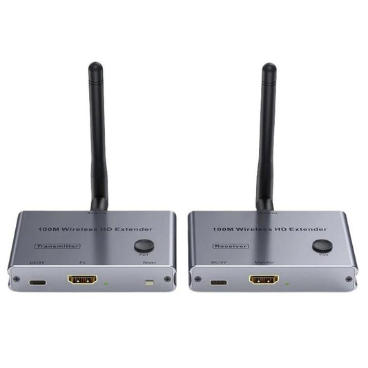 2 In 1 4K 30Hz Wireless HDMI Extender 100m Point To Point HD Video Transmitter, Transmitter+Receiver - Amplifier by buy2fix | Online Shopping UK | buy2fix