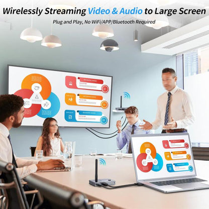 2 In 1 4K 30Hz Wireless HDMI Extender 100m Point To Point HD Video Transmitter, Transmitter+Receiver - Amplifier by buy2fix | Online Shopping UK | buy2fix