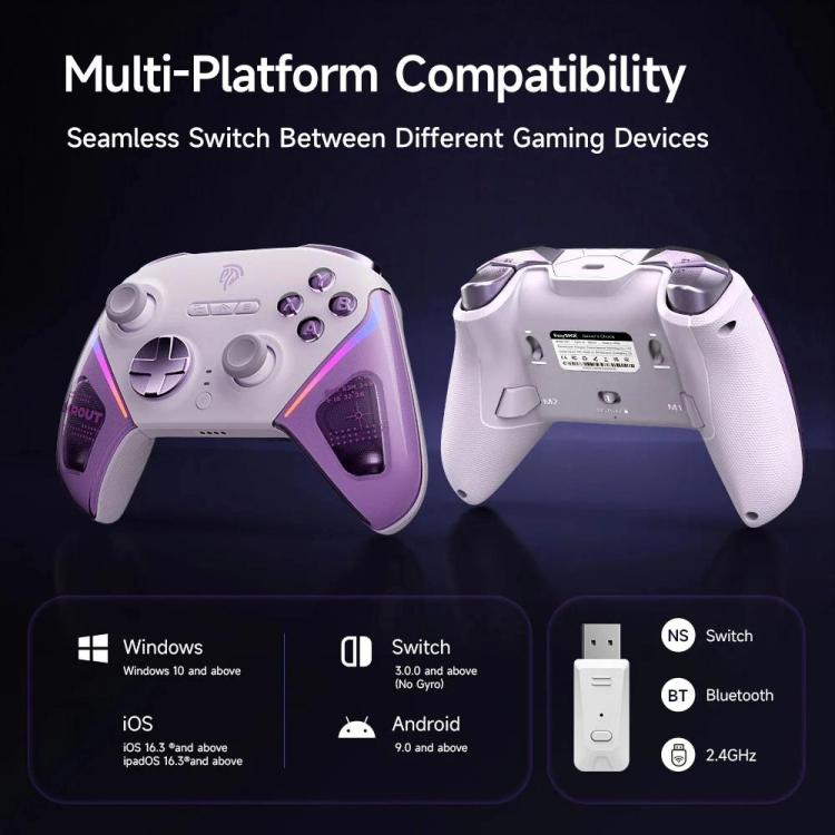 EasySMX D10 Wireless Gaming Controller with Dual-Mode Triggers & TMR Hall Effect Joysticks Charging Dock for PC/Switch/Phone/Steam(Green) - Gamepads by EasySMX | Online Shopping UK | buy2fix