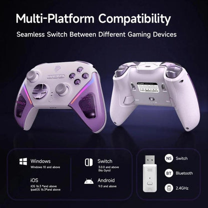 EasySMX D10 Wireless Gaming Controller with Dual-Mode Triggers & TMR Hall Effect Joysticks Charging Dock for PC/Switch/Phone/Steam(Green) - Gamepads by EasySMX | Online Shopping UK | buy2fix