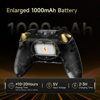 EasySMX D05 Tri-mode Wireless Gaming Controller for PC/Switch/Steam Deck/TV/Phone with Charging Dock(Black) - Gamepads by EasySMX | Online Shopping UK | buy2fix