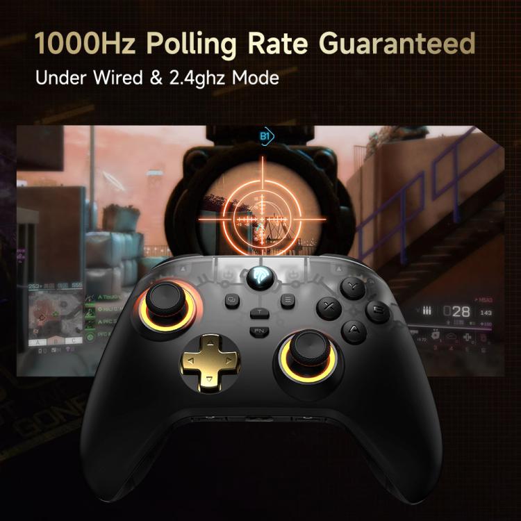 EasySMX D05 Tri-mode Wireless Gaming Controller for PC/Switch/Steam Deck/TV/Phone with Charging Dock(Black) - Gamepads by EasySMX | Online Shopping UK | buy2fix