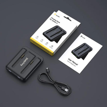 For Nintendo Switch 2 Joy-Con EasySMX Charging Dock with Adjustable Kickstand Dual Controller Charger Station(Black) - Charger & Power by EasySMX | Online Shopping UK | buy2fix