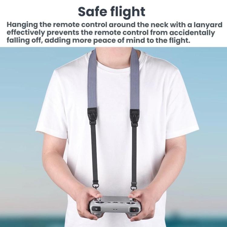 For DJI MINI 3/4 PRO/MAVIC 3 Classic BRDRC Screen Remote Control Strap(Gray/Brown) - Other by BRDRC | Online Shopping UK | buy2fix