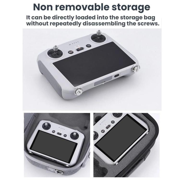 For DJI MINI 3/4 PRO/MAVIC 3 Classic BRDRC Screen Remote Control Strap(Gray/Brown) - Other by BRDRC | Online Shopping UK | buy2fix