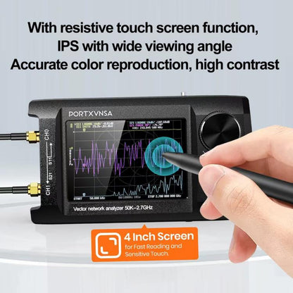 PORTXVNSA VNA-H4 Plus 4 inch IPS Screen Portable Handheld Vector Antenna Analyzer MF HF VHF UHF, Spec: Without Memory Card - Other Tester Tool by PORTXVNSA | Online Shopping UK | buy2fix