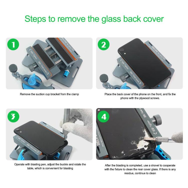 RELIFE RL-601S Plus 2 In 1 Split Screen Rotating Mobile Phone Repair Fixture Multifunctional Rotating Clamp - Repair Fixture by RELIFE | Online Shopping UK | buy2fix
