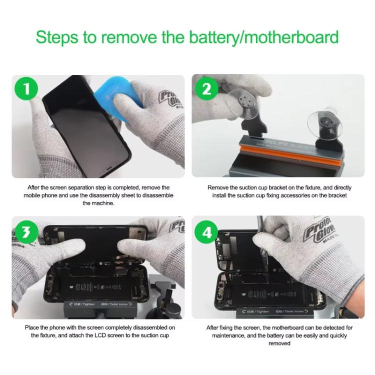 RELIFE RL-601S Plus 2 In 1 Split Screen Rotating Mobile Phone Repair Fixture Multifunctional Rotating Clamp - Repair Fixture by RELIFE | Online Shopping UK | buy2fix