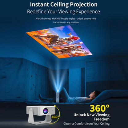 360 Degree Wireless Micro Android Projector(EU Plug) - LED Projector by buy2fix | Online Shopping UK | buy2fix