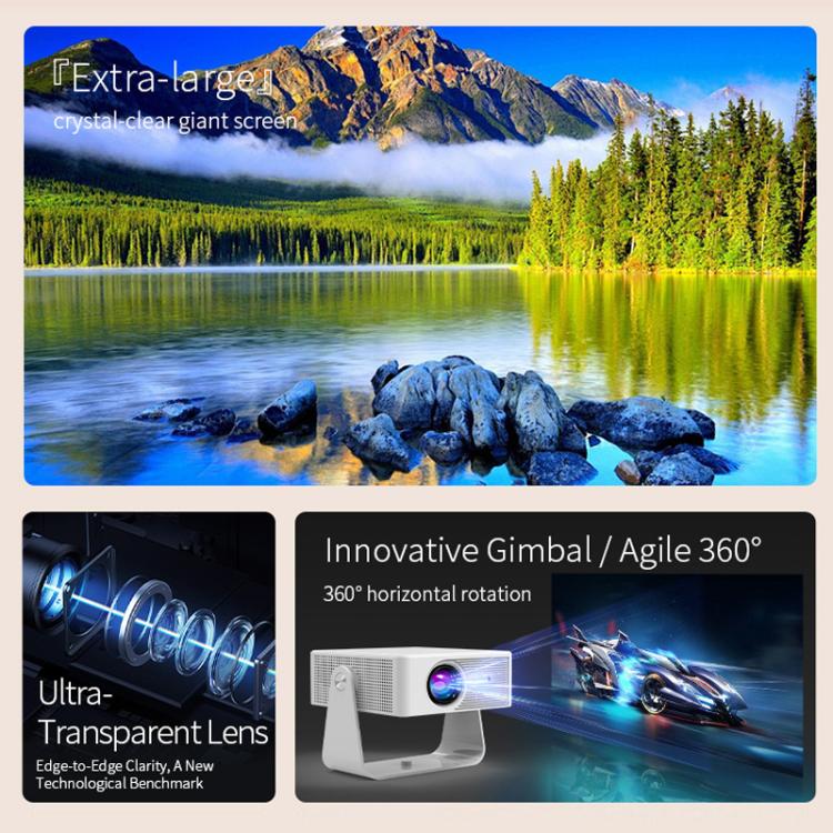 360 Degree Wireless Micro Android Projector(US Plug) - LED Projector by buy2fix | Online Shopping UK | buy2fix
