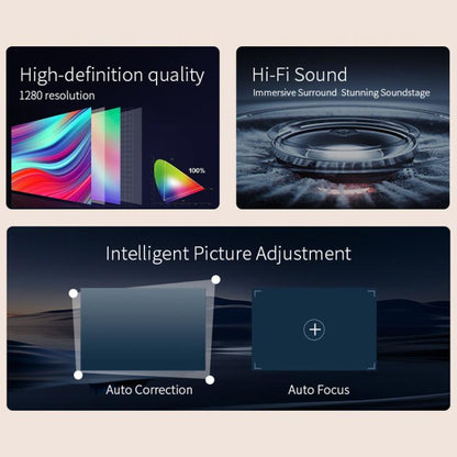 360 Degree Wireless Micro Android Projector(UK Plug) - LED Projector by buy2fix | Online Shopping UK | buy2fix