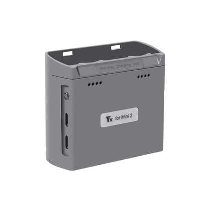 For DJI Mini 2 SE/Mini 2/Mini 4K YX Charger 2-way Battery Charging Hub(Gray) - Other by YX | Online Shopping UK | buy2fix