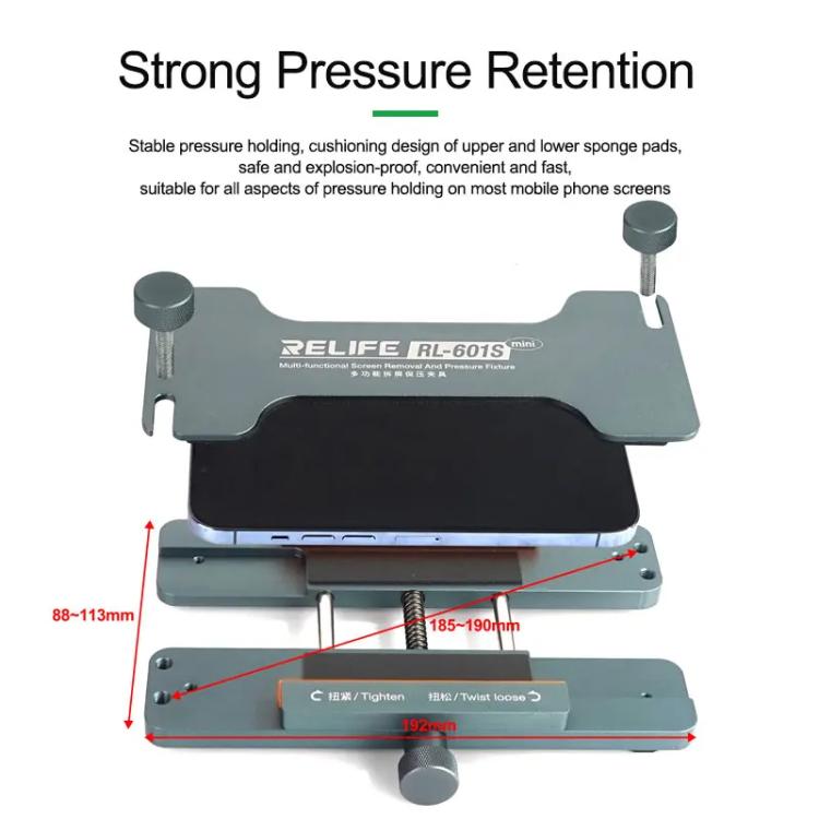 RELIFE RL-601S Mini Mobile Phone Screen Removal Clamp Easily Remove Glass Back Cover and Secure Screen Mold - Repair Fixture by RELIFE | Online Shopping UK | buy2fix