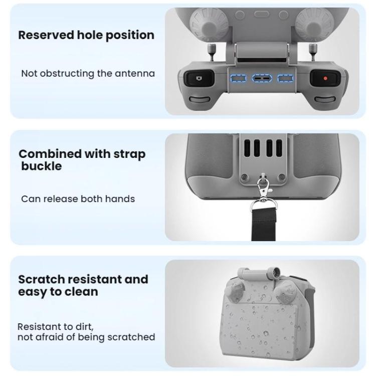 For DJI Mavic Air 2/Mavic 3 Pro BRDRC Remote Control Hood + Hanging Belt(2pcs /Set) - Other by BRDRC | Online Shopping UK | buy2fix