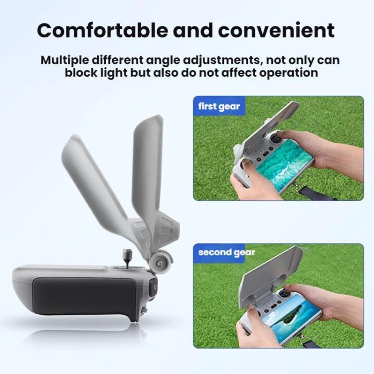 For DJI Mavic Air 2/Mavic 3 Pro BRDRC Remote Control Hood + Hanging Belt(2pcs /Set) - Other by BRDRC | Online Shopping UK | buy2fix