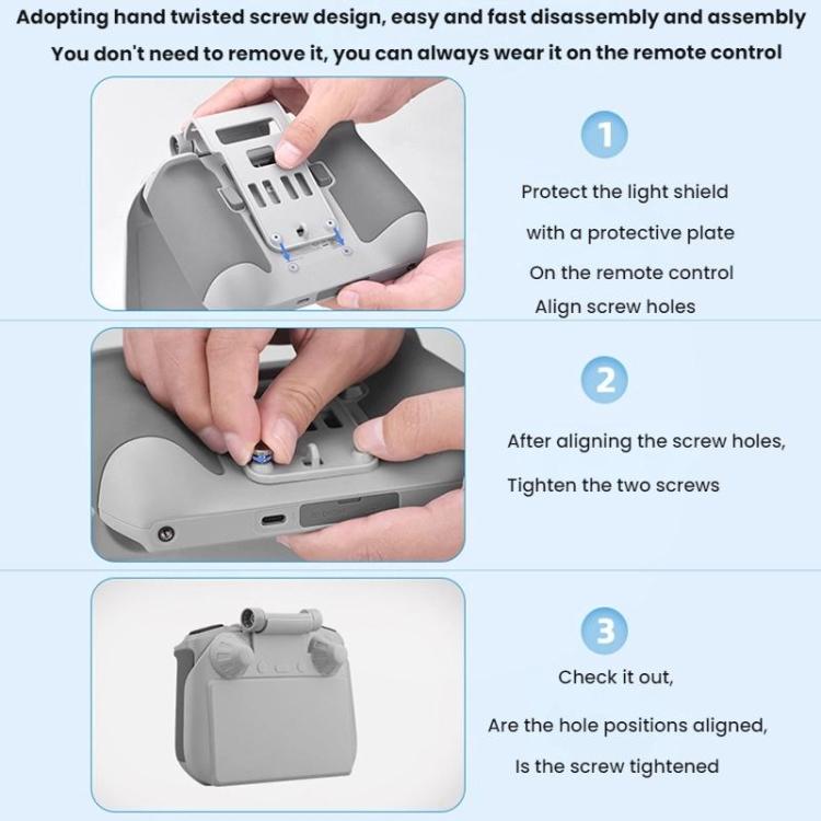 For DJI Mavic Air 2/Mavic 3 Pro BRDRC Remote Control Hood + Hanging Belt(2pcs /Set) - Other by BRDRC | Online Shopping UK | buy2fix