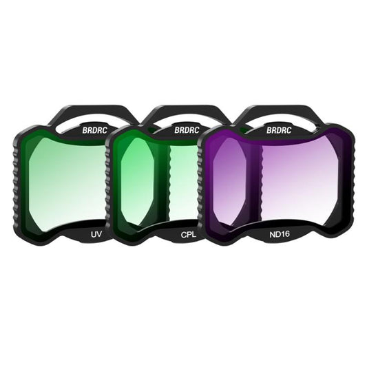 For DJI Avata 2 BRDRC Aluminum Frame Filter Accessories, Specification: UV+CPL+ND16 - Lens Filter by BRDRC | Online Shopping UK | buy2fix
