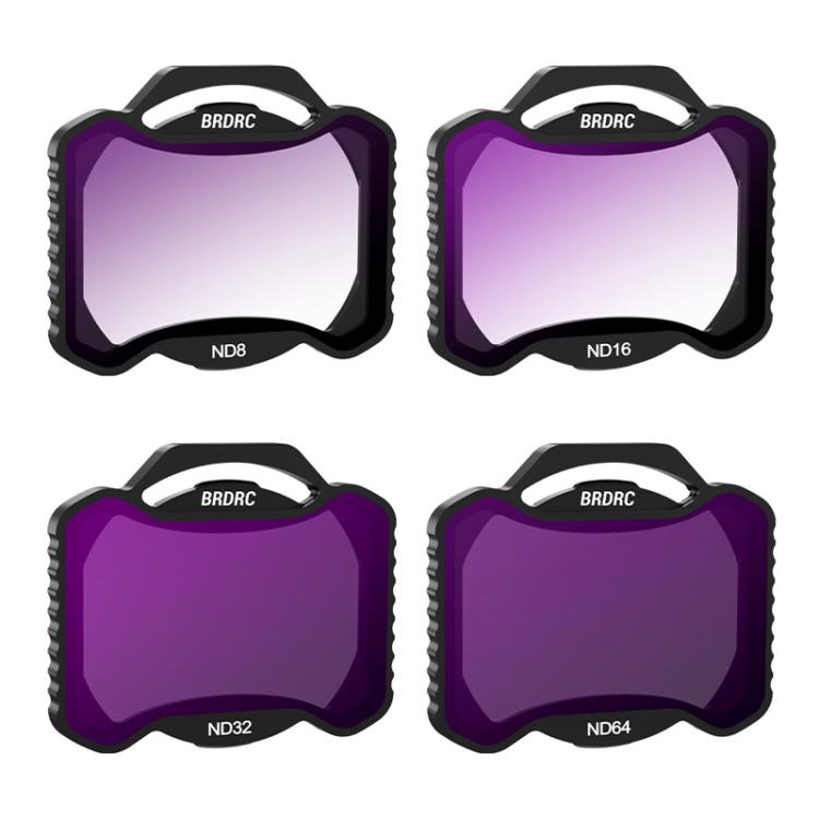 For DJI Avata 2 BRDRC Aluminum Frame Filter Accessories, Specification: ND8+ND16+ND32+ND64 - Lens Filter by BRDRC | Online Shopping UK | buy2fix