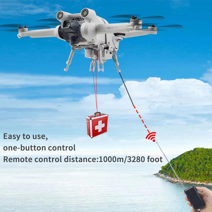 For DJI Mini 3 Pro / Mini 3 Drone YX Airdrop System Rechargeable Thrower Load 200g(Light Gray) - Mount & Holder by YX | Online Shopping UK | buy2fix