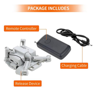 For DJI Mini 3 Pro / Mini 3 Drone YX Airdrop System Rechargeable Thrower Load 200g(Light Gray) - Mount & Holder by YX | Online Shopping UK | buy2fix